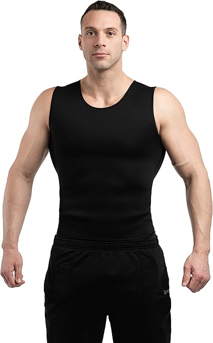 3KB Active Men's Neoprene Sweating Workout Waist Trainer Shirt - Multiple Sizes & Styles