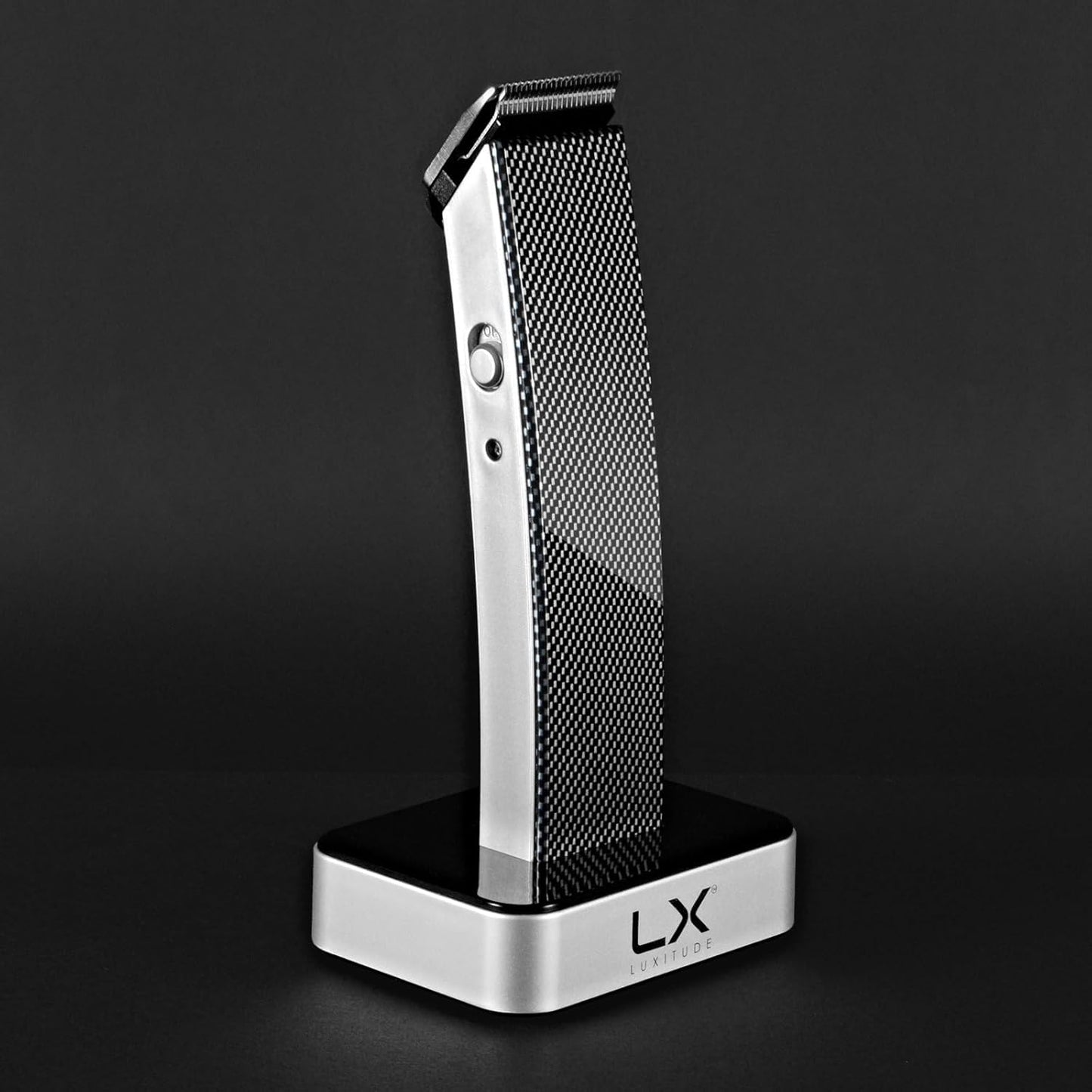Luxitude Precision Hair Trimmer Groomer Men 4 Attachment Cordless Travel Case - Grey