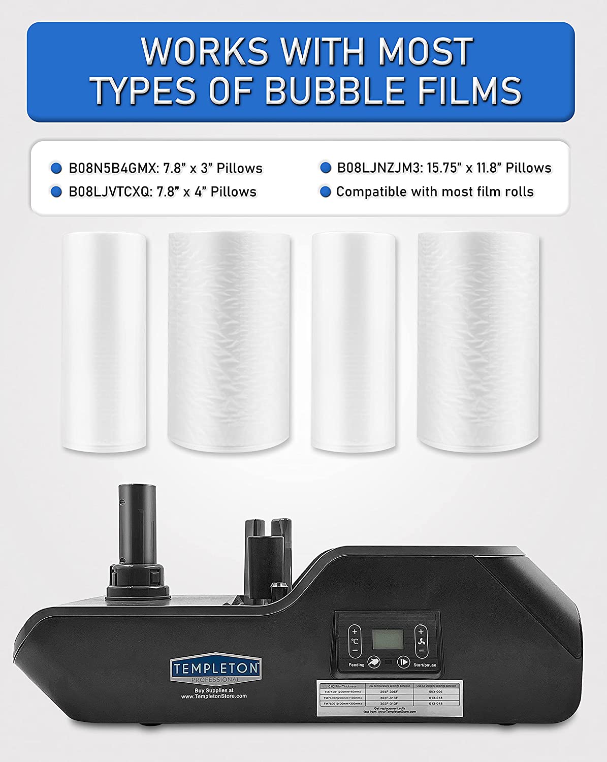 Templeton Air Bubble Pillow Machine