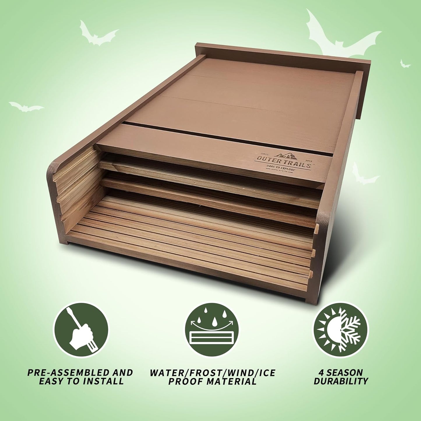 Extra Large Bat House by Outer Trails™