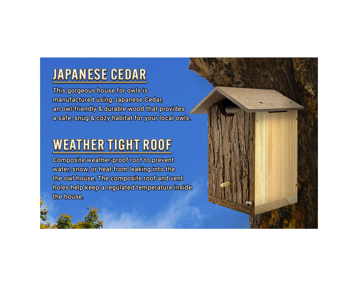 OuterTrails Cedar Owl House