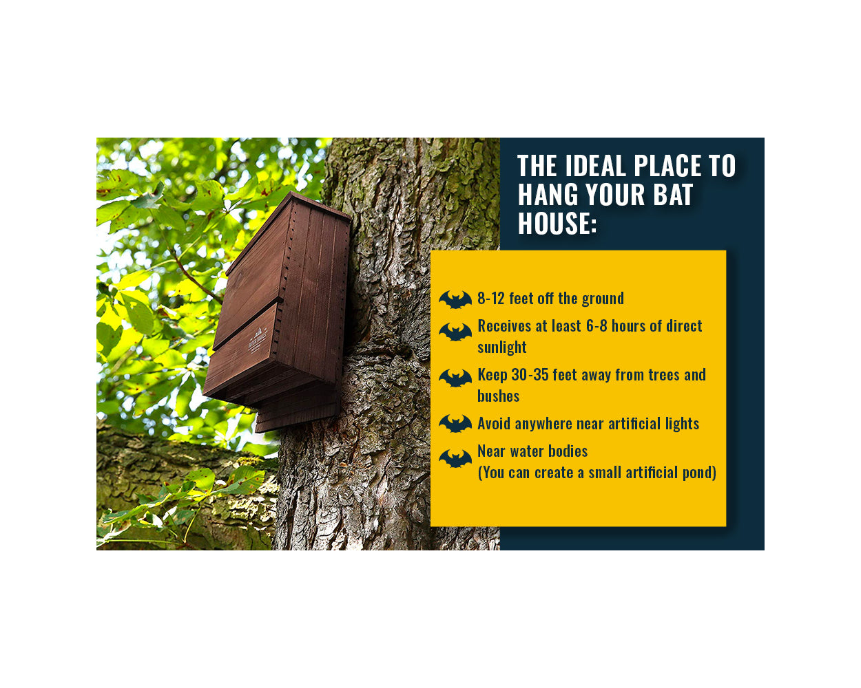 OuterTrails Cedar Wood Bat House