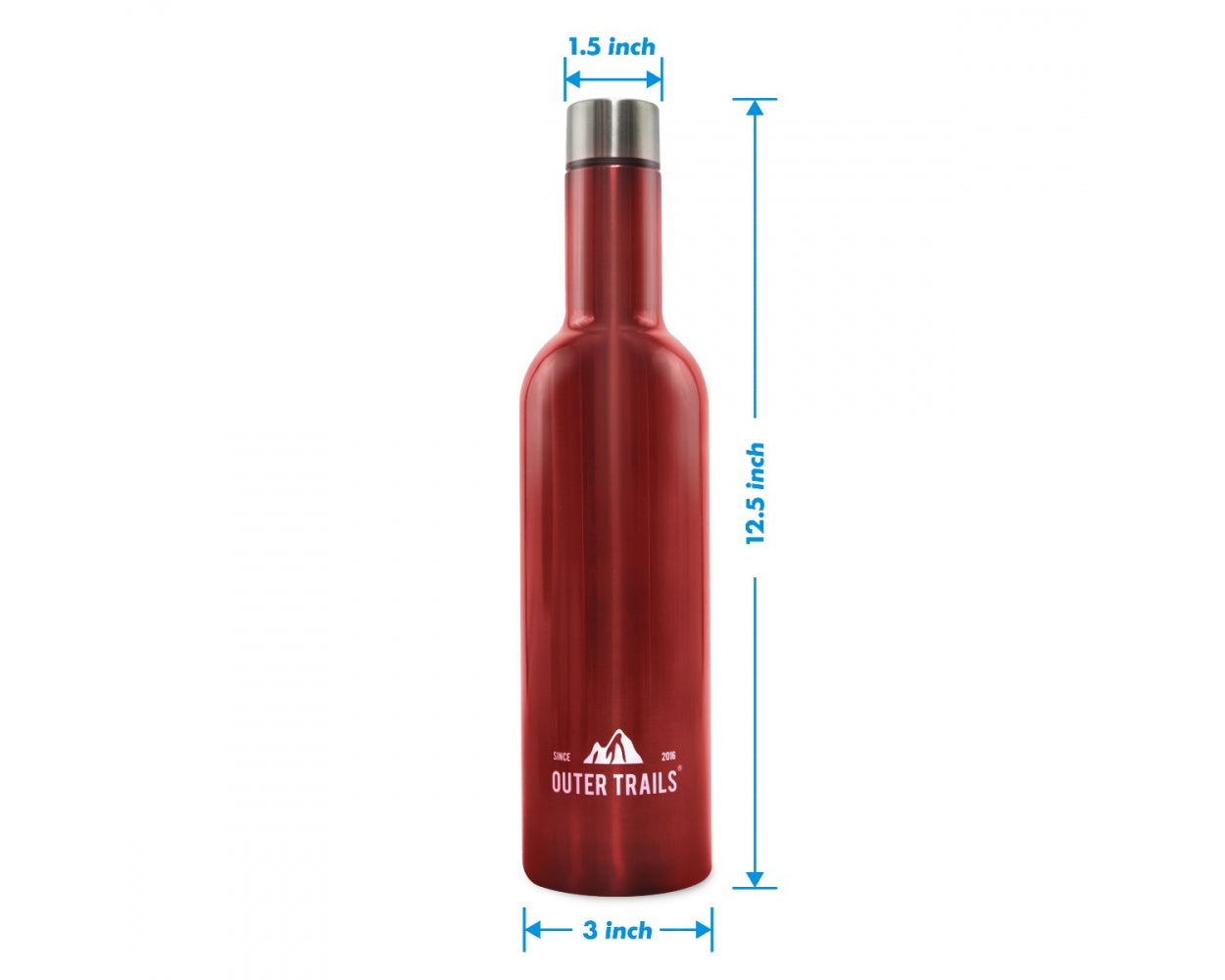 Outer Trails Insulated Tumbler Wine Set - 4 Cups and Wine Bottle