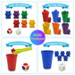 Templeton Educational Counting & Sorting Bears Kit, 70 Piece Super Value Set, Fun Math Manipulative for Home, School, Classroom