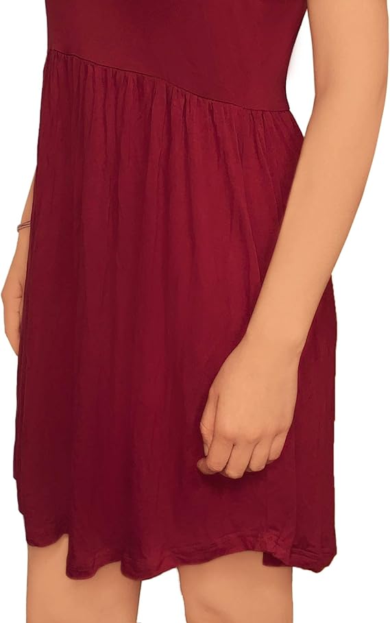 3KB Women’s Swing Tunic Dress with Pockets, Many Sizes, & Colors