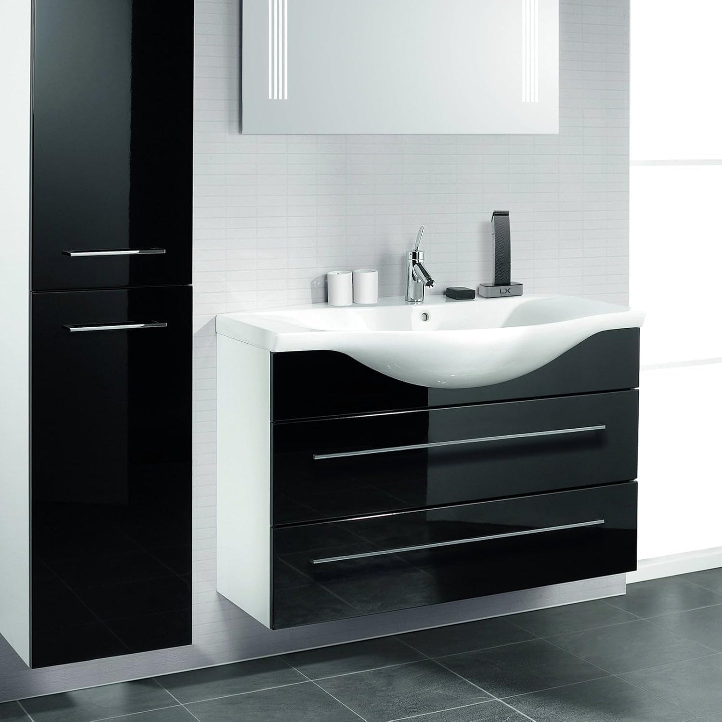 Luxitude Precision Hair Trimmer Groomer Men 4 Attachment Cordless Travel Case - Grey