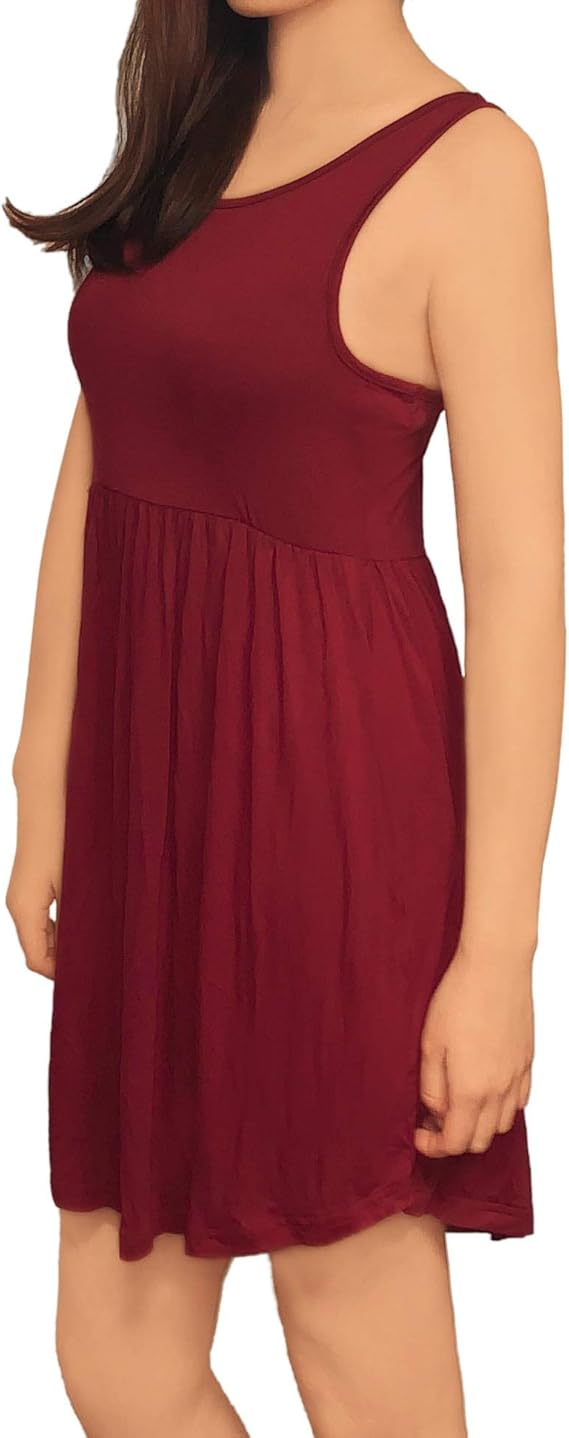 3KB Women’s Swing Tunic Dress with Pockets, Many Sizes, & Colors