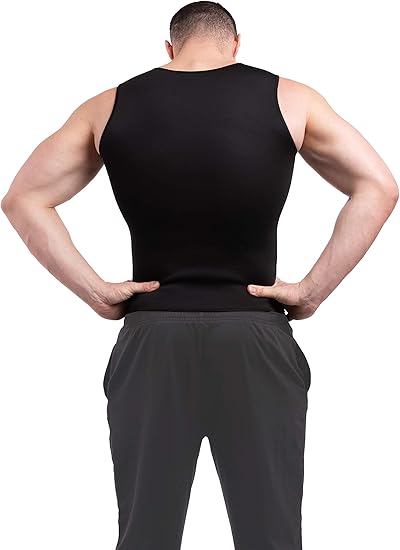 3KB Active Men's Neoprene Sweating Workout Waist Trainer Shirt - Multiple Sizes & Styles