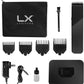 Luxitude Precision Hair Trimmer Groomer Men 4 Attachment Cordless Travel Case - Grey