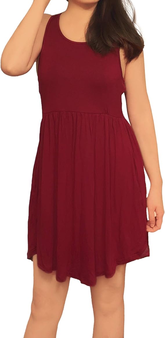 3KB Women’s Swing Tunic Dress with Pockets, Many Sizes, & Colors