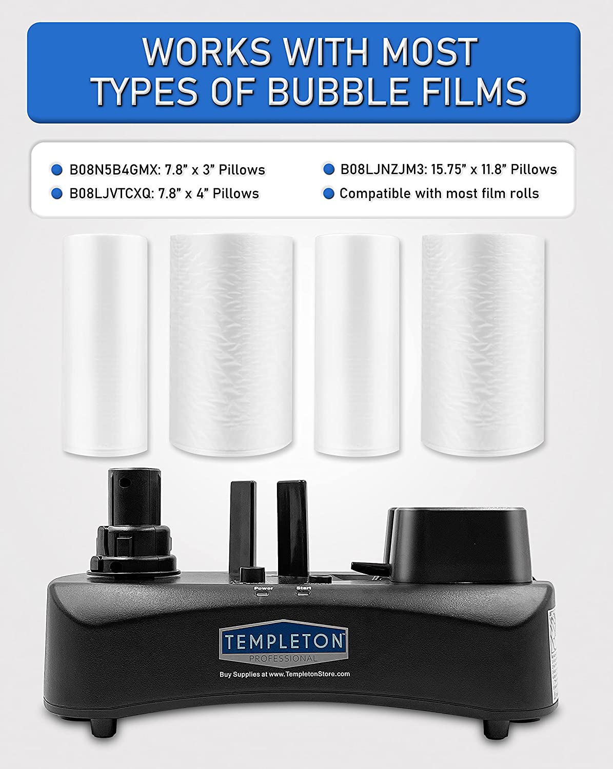 Templeton Air Bubble Pillow Machine