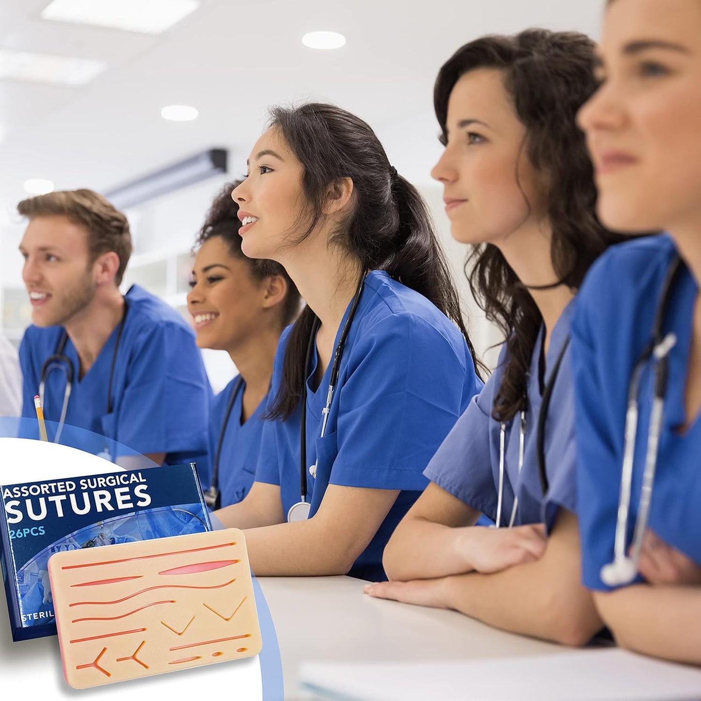 EduMed Practice Suture Kit, Medical & Veterinary Surgical Training Kits