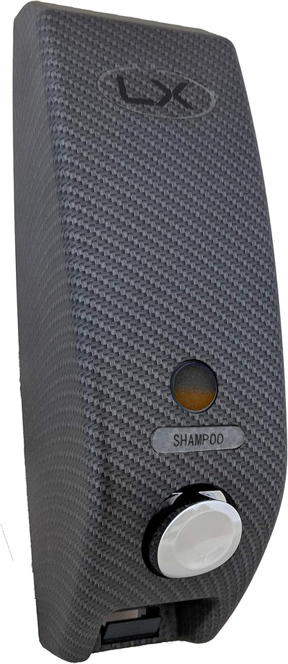 Luxitude Shower Soap Dispenser in Sleek Carbon Fiber Design, Great for Soap, Shampoo, Body Lotion, Conditioner, Shower Gels - Multiple Sizes