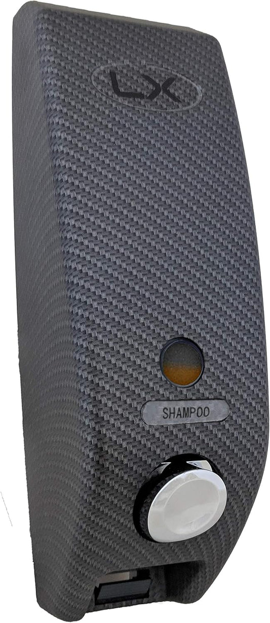 Luxitude Shower Soap Dispenser in Sleek Carbon Fiber Design, Great for Soap, Shampoo, Body Lotion, Conditioner, Shower Gels - Multiple Sizes