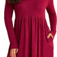 3KB Women’s Swing Tunic Dress with Pockets, Many Sizes, & Colors