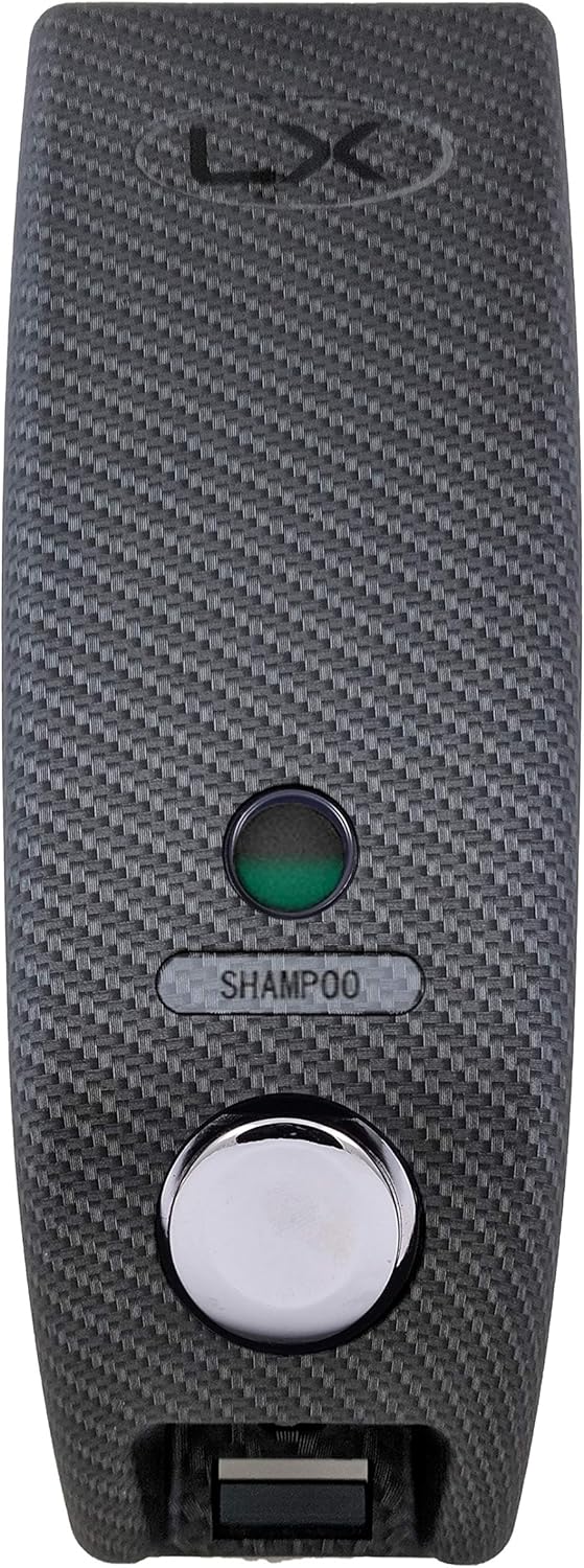 Luxitude Shower Soap Dispenser in Sleek Carbon Fiber Design, Great for Soap, Shampoo, Body Lotion, Conditioner, Shower Gels - Multiple Sizes
