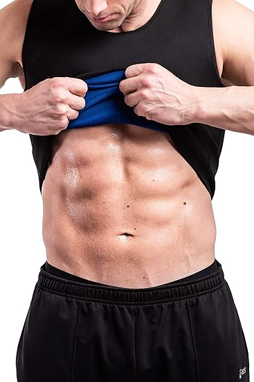 3KB Active Men's Neoprene Sweating Workout Waist Trainer Shirt - Multiple Sizes & Styles