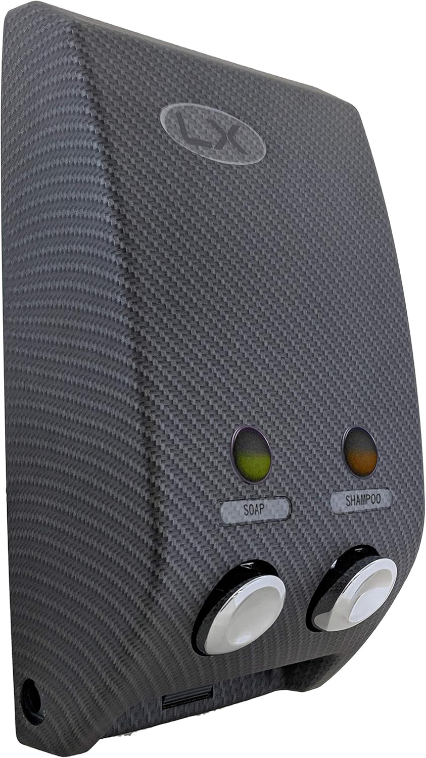 Luxitude Shower Soap Dispenser in Sleek Carbon Fiber Design, Great for Soap, Shampoo, Body Lotion, Conditioner, Shower Gels - Multiple Sizes