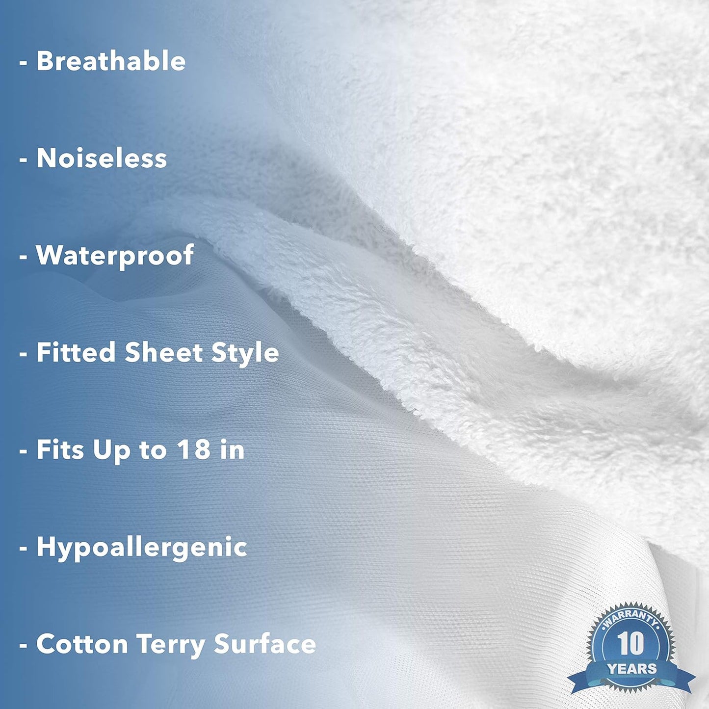 Templeton Ultra Premium Hypoallergenic Waterproof Mattress Protectors - Multiple Sizes