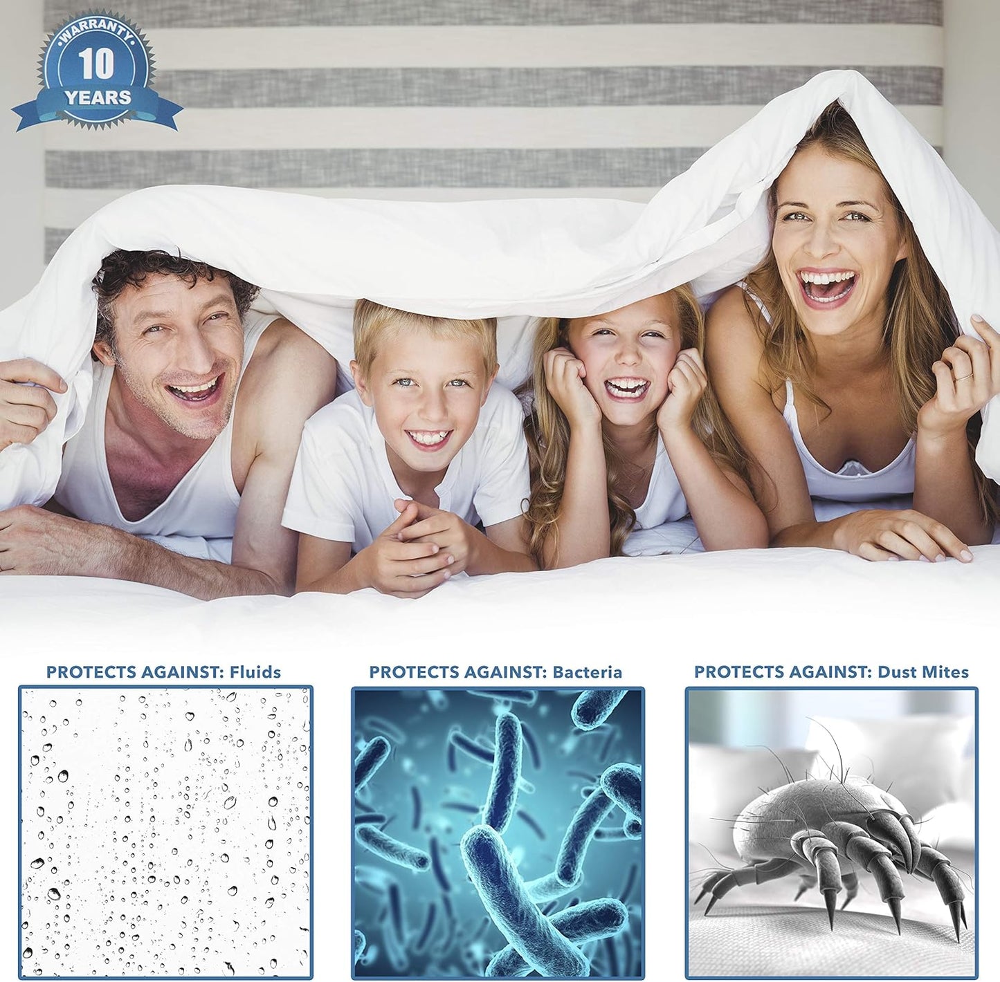 Templeton Ultra Premium Hypoallergenic Waterproof Mattress Protectors - Multiple Sizes