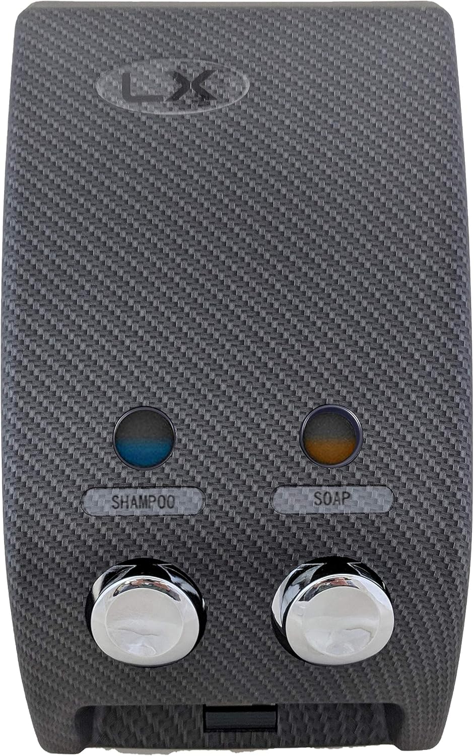 Luxitude Shower Soap Dispenser in Sleek Carbon Fiber Design, Great for Soap, Shampoo, Body Lotion, Conditioner, Shower Gels - Multiple Sizes