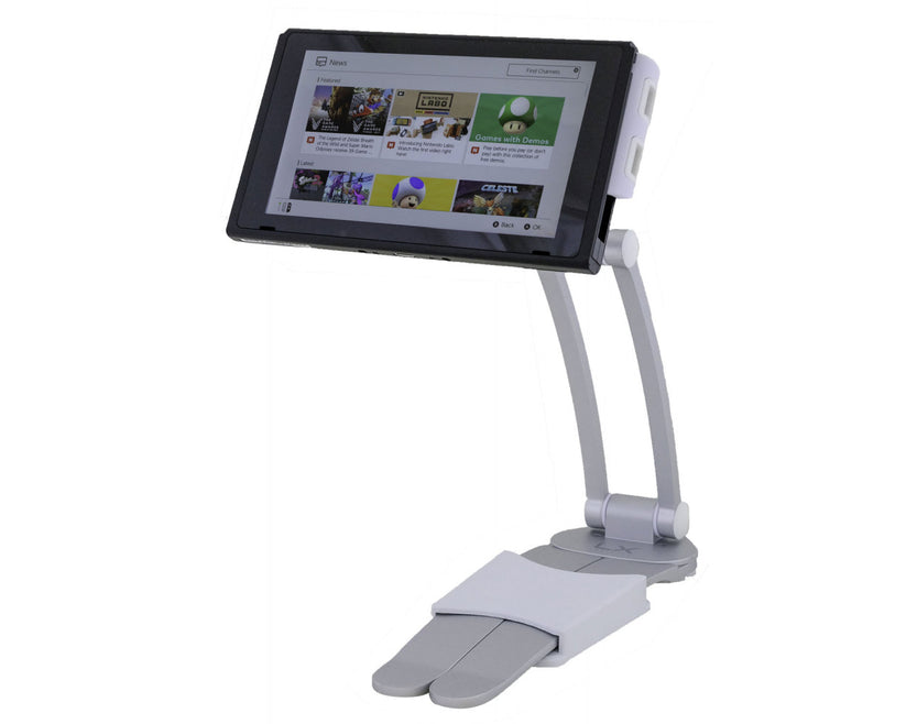 Luxitude 2-in-1 Tablet & Phone Holder Stand E-Reader - Permanent & Temporary Mounting Solutions