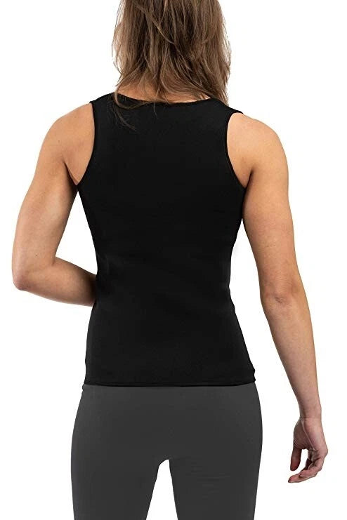3KB Active Women's Neoprene Sweating Workout Waist Trainer Zipper Shirt - Multiple Sizes & Styles